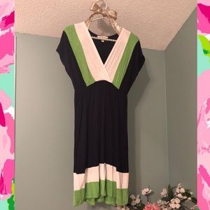 Color Block Midi Dress